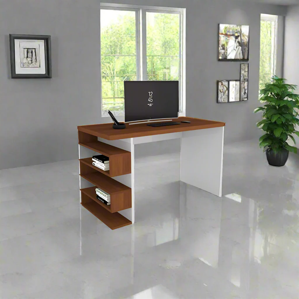 საოფისე და სამეცადინო მაგიდა თაროებით Gelens IS0777 - Image 2