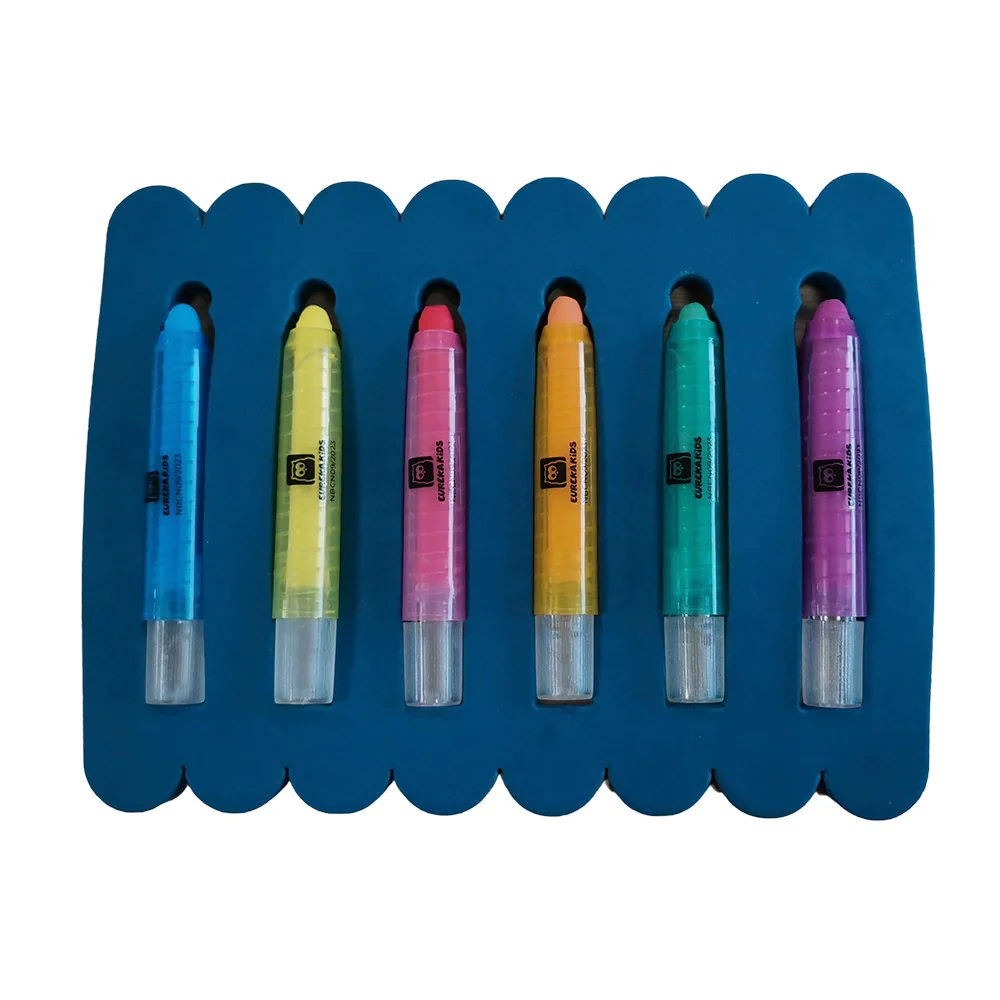 საბავშვო აბაზანის ფანქრების ნაკრები EurekaKids 6 Colors Bathtub Crayons R0526
