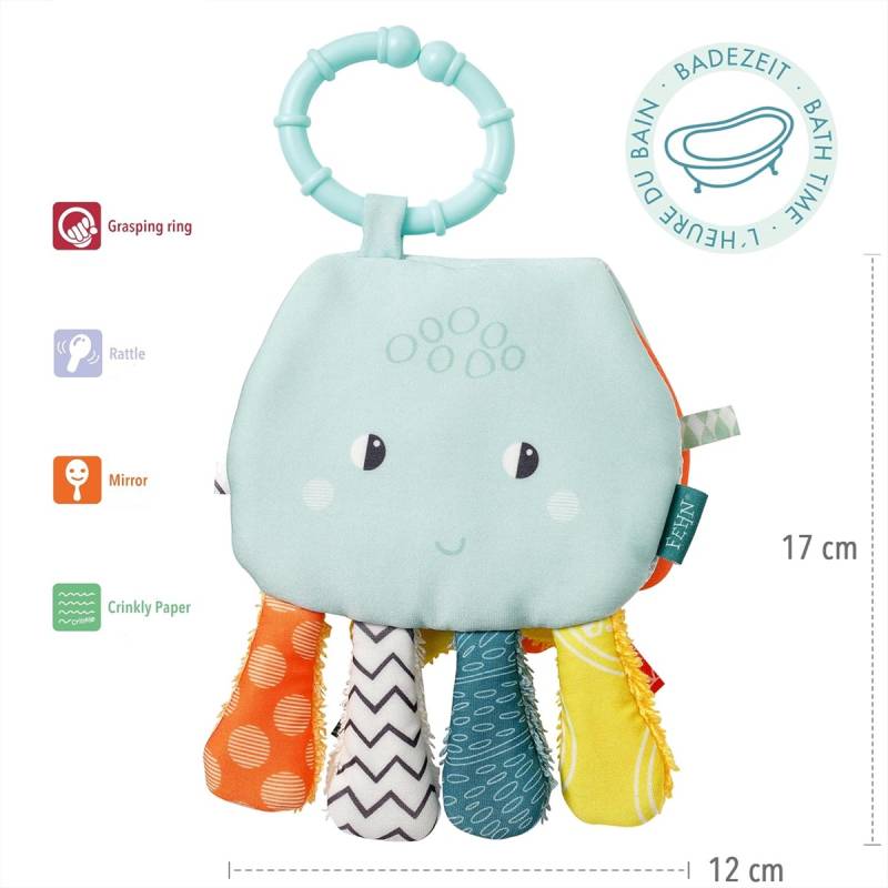 საბავშვო აბაზანის სათამაშო რვაფეხა Fehn Baby Octopus bath book 050097 - Image 6