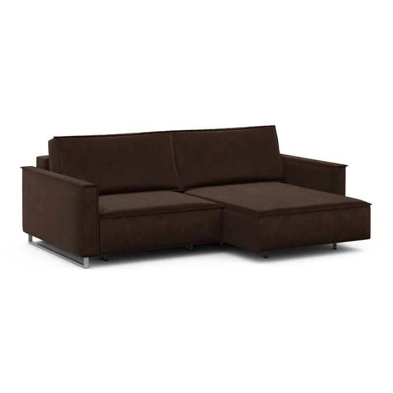 კუთხის გასაშლელი დივანი სათავსოთი Liverpool Brown 230x170x86 სმ - Image 2