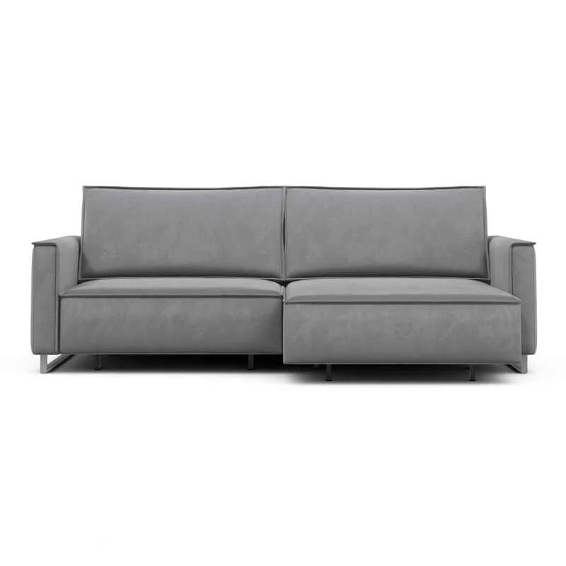 კუთხის გასაშლელი დივანი სათავსოთი Liverpool Silver 230x170x86 სმ - Image 3