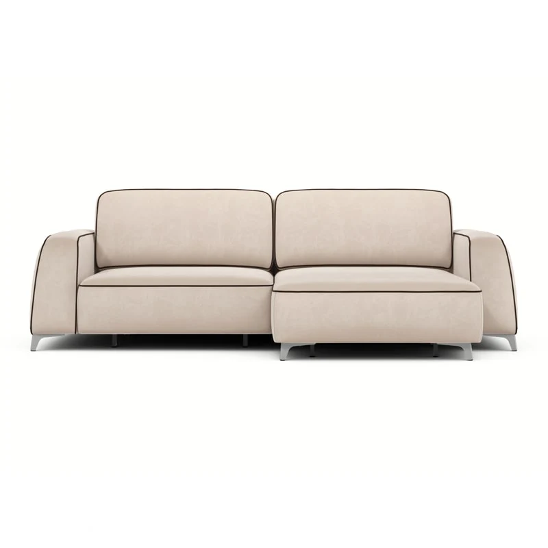 კუთხის გასაშლელი დივანი სათავსოთი Oxford Beige 170x256x86 სმ - Image 3