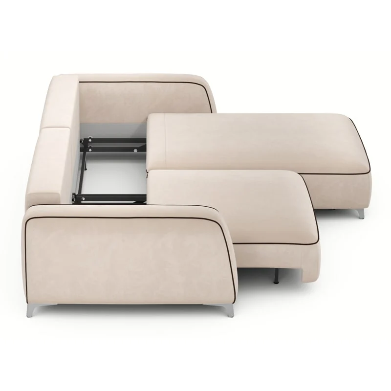 კუთხის გასაშლელი დივანი სათავსოთი Oxford Beige 170x256x86 სმ - Image 7
