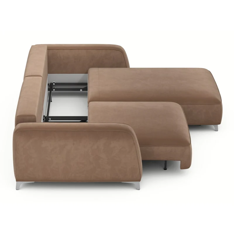 კუთხის გასაშლელი დივანი სათავსოთი Oxford Cappuccino 170x256x86 სმ - Image 7