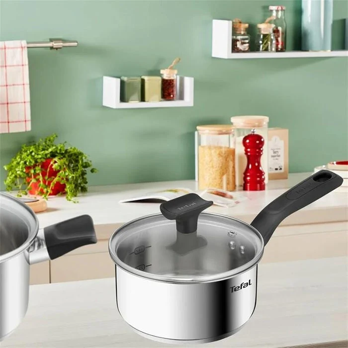 უჟანგავი ფოლადის ქვაბების ნაკრები TEFAL Pot Set 16/20/24cm B925S655 - Image 6