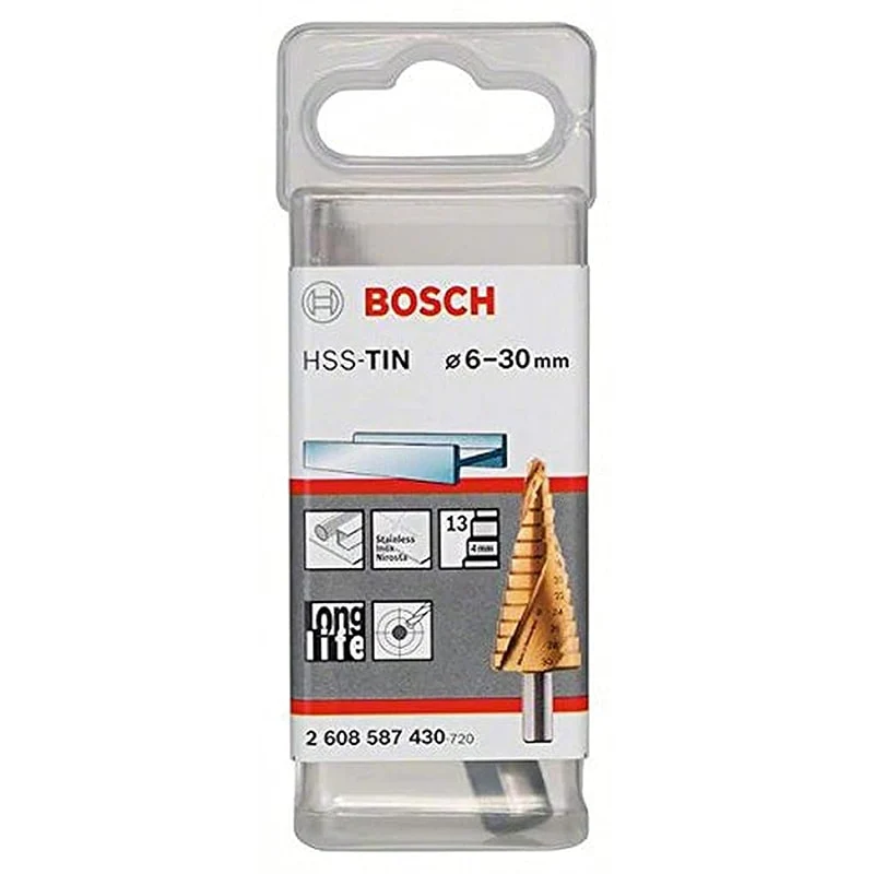 კონუსური ბურღი მეტალის სახვრეტად Hss-Tin Bosch 2608587430 - Image 2
