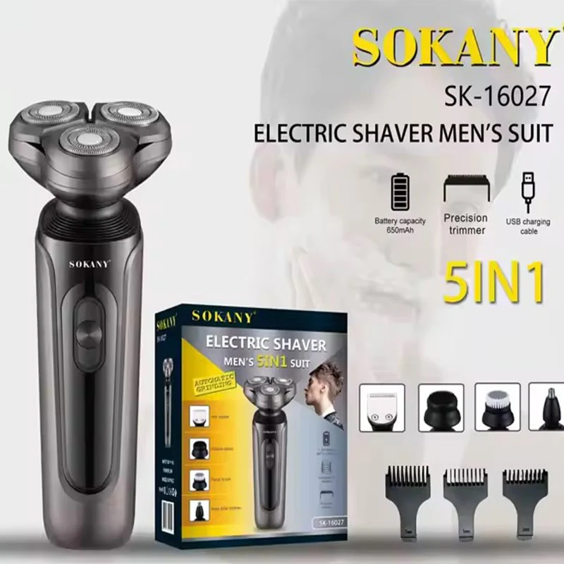 თმის და წვერის მოვლის კომპლექტი 5-1 ში Sokany SK-16027 - Image 6