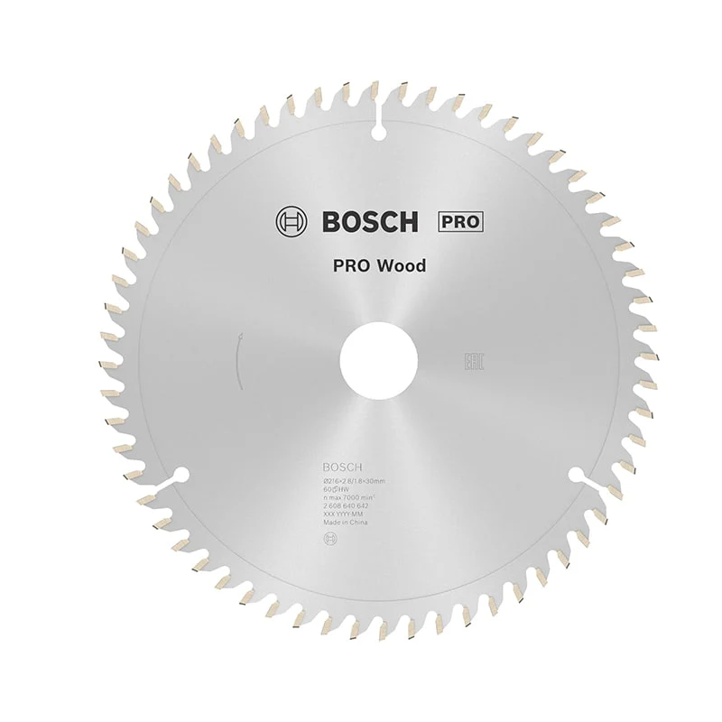 ცირკული ხერხის საჭრელი დისკი 216x2,8x30მმ-60T BOSCH 2608640642