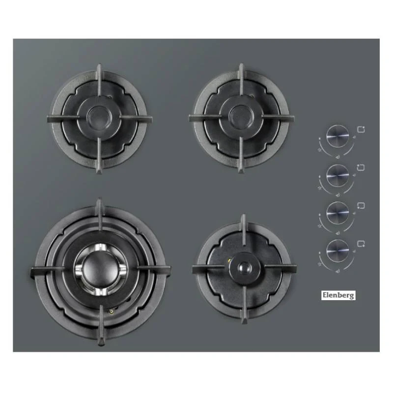 ჩასაშენებელი ქურის ზედაპირი ELENBERG EBG-6400TTG GRAY