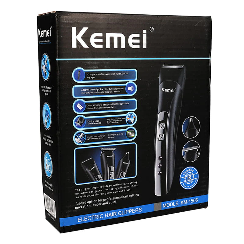 საპარსი, საკრეჭი და ტრიმერი 3-1 ში Kemei KM-1506 - Image 10
