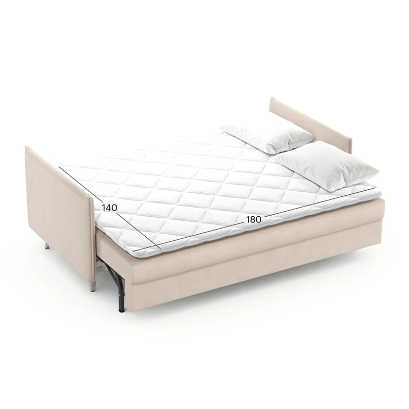 გასაშლელი დივანი სათავსოთი Galloway Beige 195x98x90 სმ - Image 6