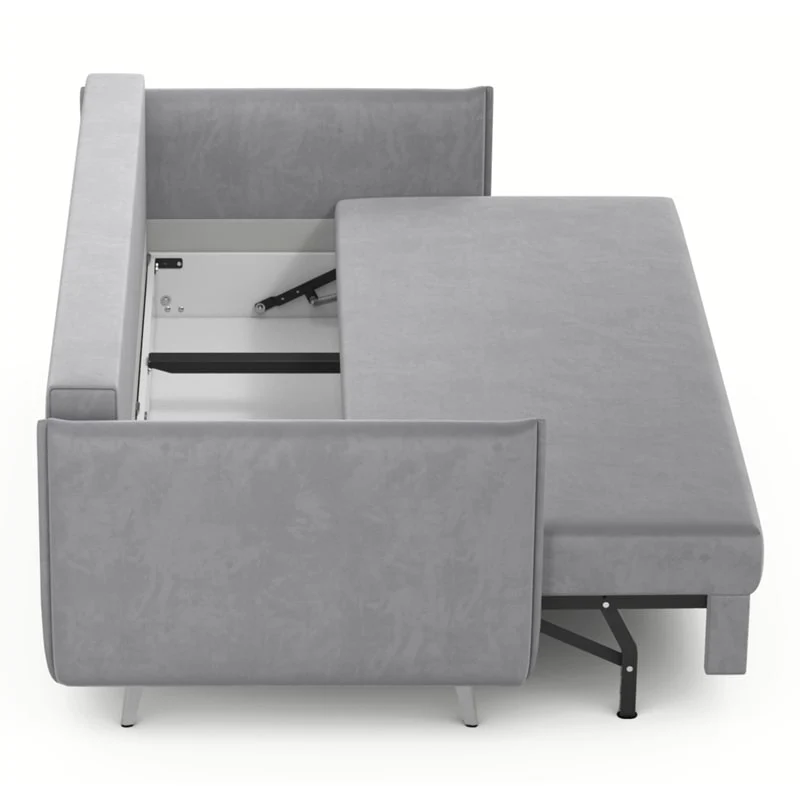 გასაშლელი დივანი სათავსოთი Galloway Silver 195x98x90 სმ - Image 7