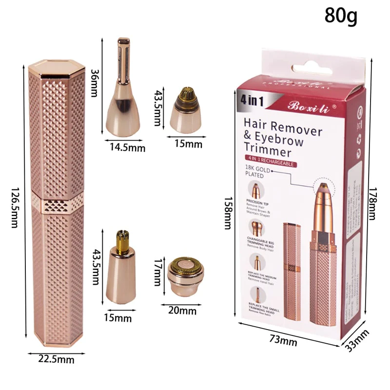 ცხვირისა და წარბის ტრიმერი 4-1 ში OEM BXL-819 - Image 6