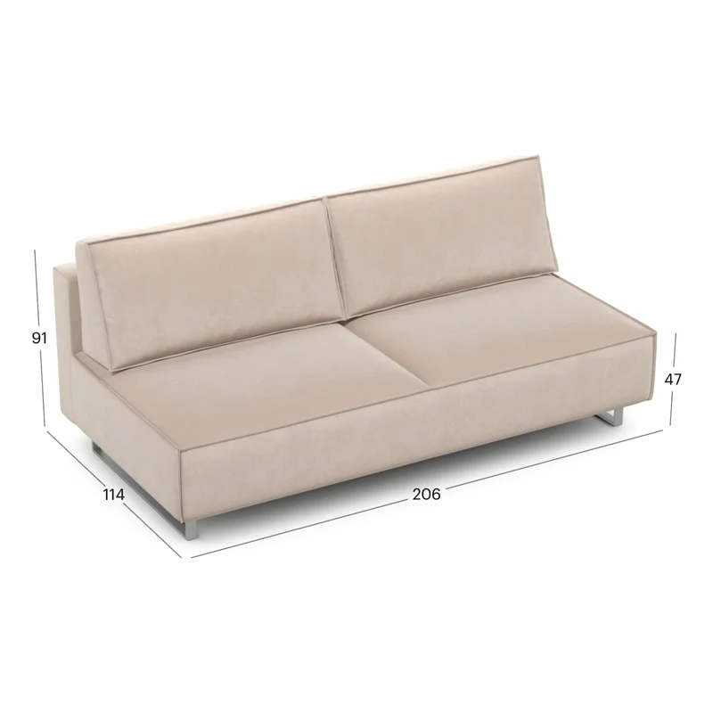 გასაშლელი დივანი სათავსოთი Venice Beige 206x114x91 სმ - Image 7