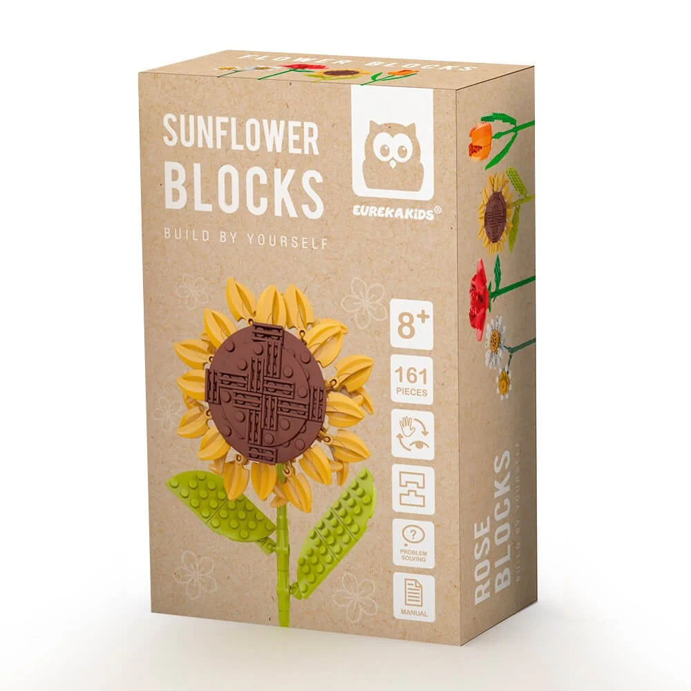 სათამაშო ასაწყობი ყვავილი EurekaKids Flower Building Blocks - Image 10