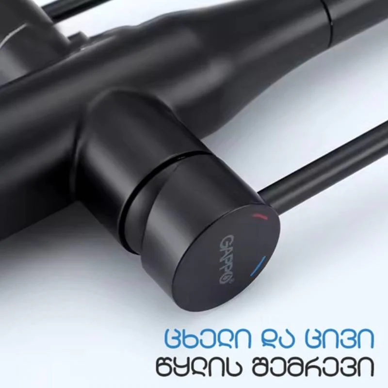 წყლის სამნაკადიანი ონკანი GAPPO-flexible GAPPO-G4399-66 - Image 5