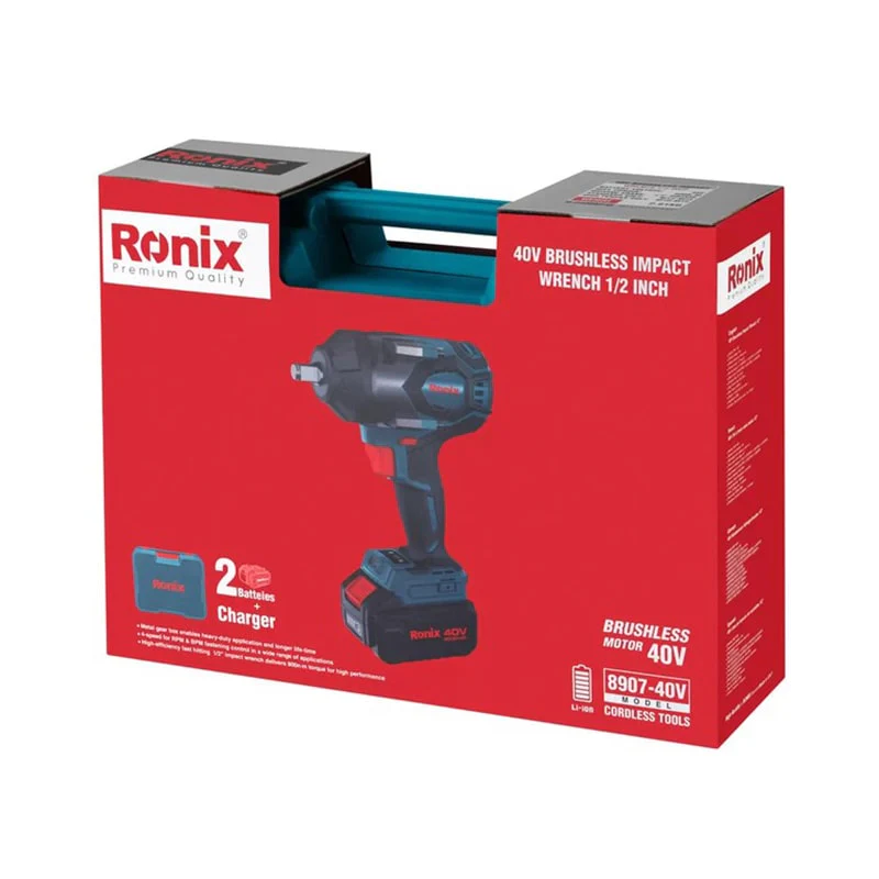 აკუმულატორიანი სახრახნისი RONIX 8907 - 40V - Image 3