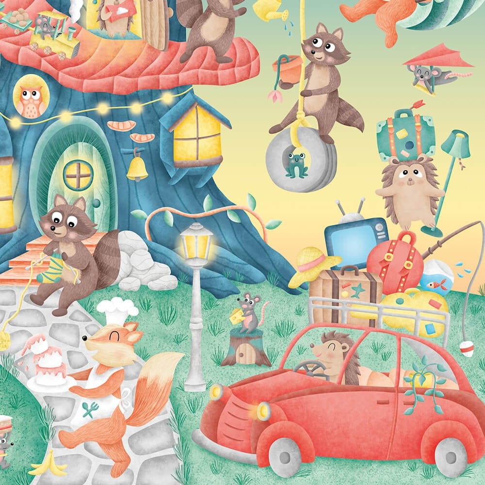 სათამაშო ფაზლი-მეგობრები EurekaKids Puzzle Forest Neighbours R1577