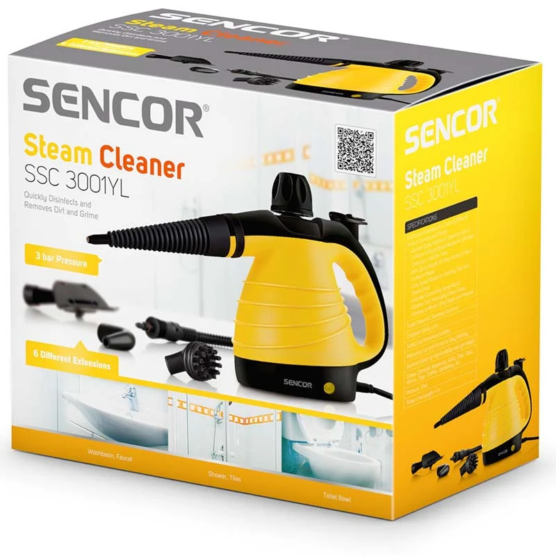 ორთქლით საწმენდი აპარატი Sencor SSC 3001YL - Image 4