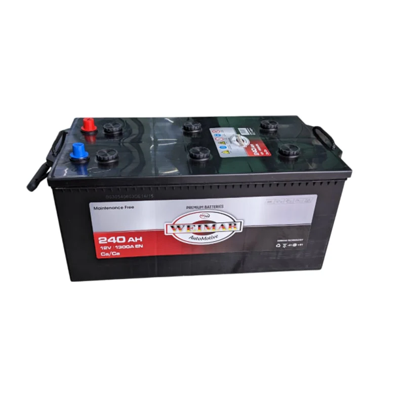 ავტომობილის აკუმულატორი 240ამპ WEIMAR 12V 240 AH 1300A / D6-MF