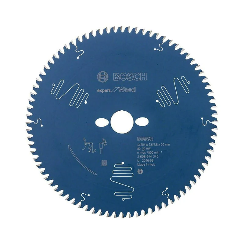 ცირკულარული ხერხის პირი 254x30x2.6/1.8მმ 80T BOSCH 2608644343