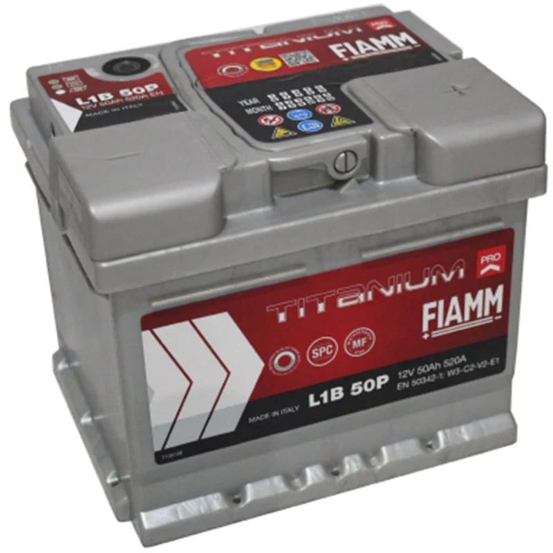 ავტომობილის აკუმულატორი 50ამპ FIAMM TP L1B 50 AH 20302480