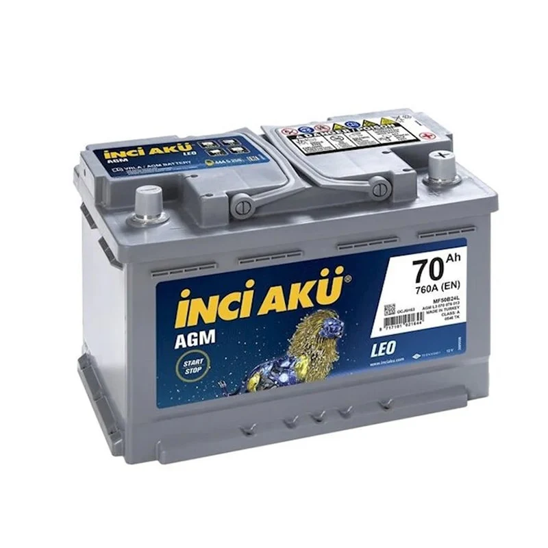 ავტომობილის აკუმულატორი 70ამპ DIN L3 AGM INCI 1010991