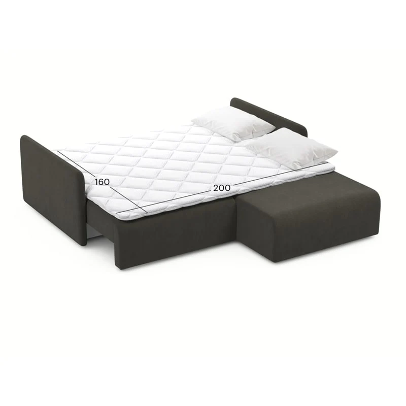 კუთხის გასაშლელი დივანი Athenry Brown 213x167x86 სმ - Image 6