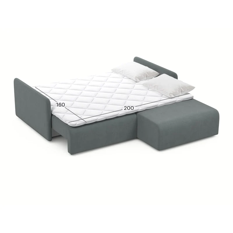 კუთხის გასაშლელი დივანი Athenry Grey 213x167x86 სმ - Image 6