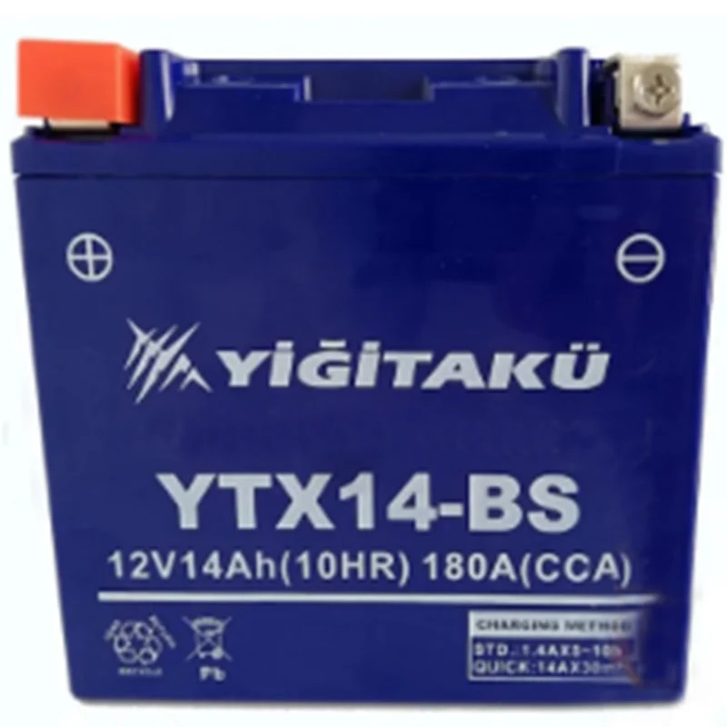 მოტოციკლის აკუმულატორი 14ამპ YIGIT YTX14-BS(MF) 14 AH 20302080