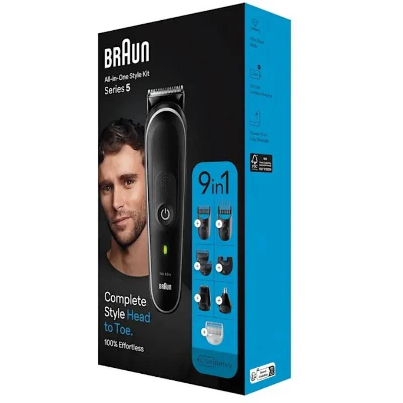 მულტისაპარსი და ტრიმერი 9-1-ში BRAUN MULTI MGK5420 BlkGrey CEEMEA - Image 6