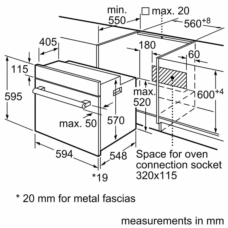 ჩასაშენებელი ელ. ღუმელი BOSCH HBF534EW0Q - Image 4