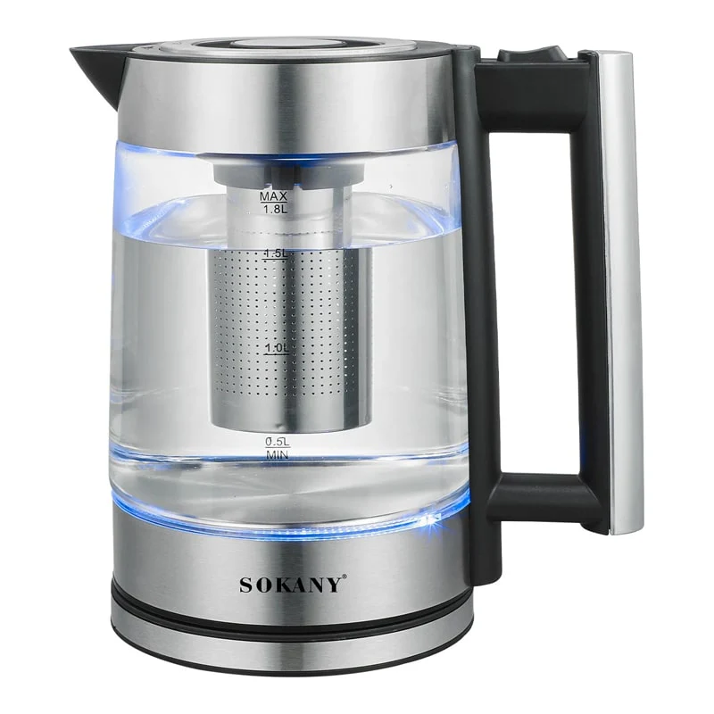 მინის ელექტრო ჩაიდანი Sokany SK-09062 - Image 2