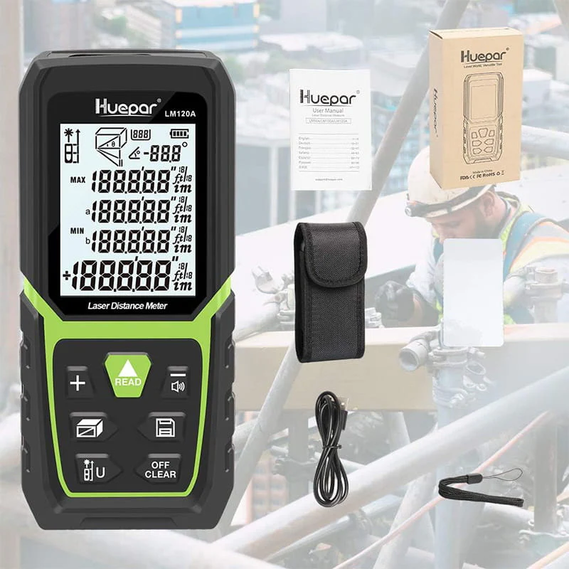 ლაზერული მანძილმზომი HUEPAR LM120M - Image 4