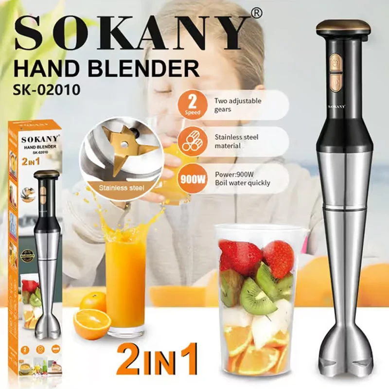ხელის ბლენდერი ჭიქით Sokany SK-02010