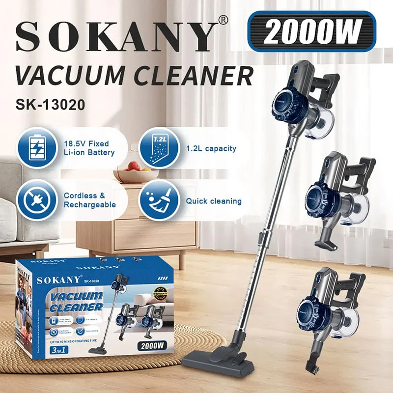 უსადენო მტვერსასრუტი Sokany SK-13020 - Image 3