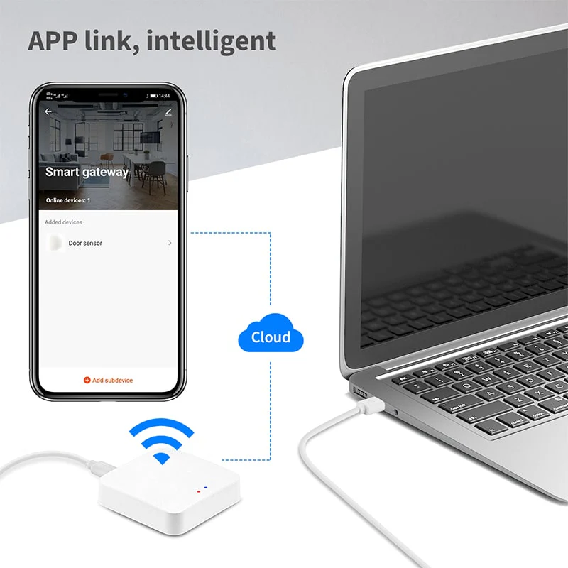 ჭკვიანი სახლის ჰაბი Bingo Wi-Fi Zigbee Hub (ZGHUB.) - Image 3