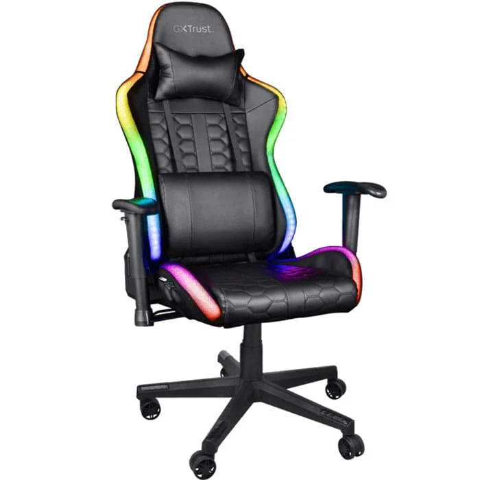 გეიმერული სავარძელი TRUST GXT 716 Rizza RGB LED Illuminated Gaming Chair