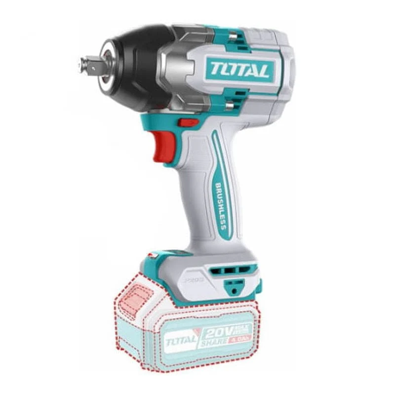 აკ. ქანჩის გასაღები 1/2, 850ნმ, 20V TOTAL TIWLI20851 - Image 2