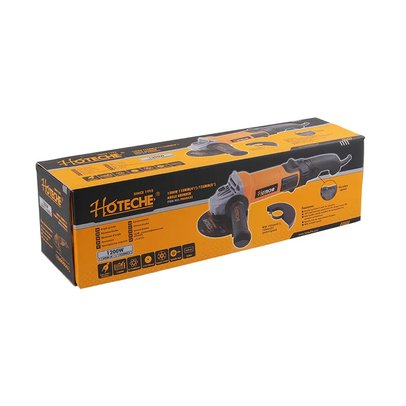 კუთხსახეხი მანქანა 115/125მმ 1200W HOTECHE P800432 - Image 2