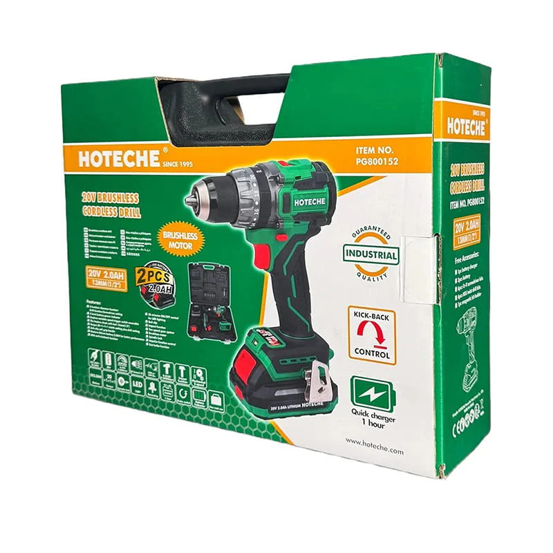 აკ. იმპულსური ბურღი-სახრახნისი 20V HOTECHE PG800152 - Image 4