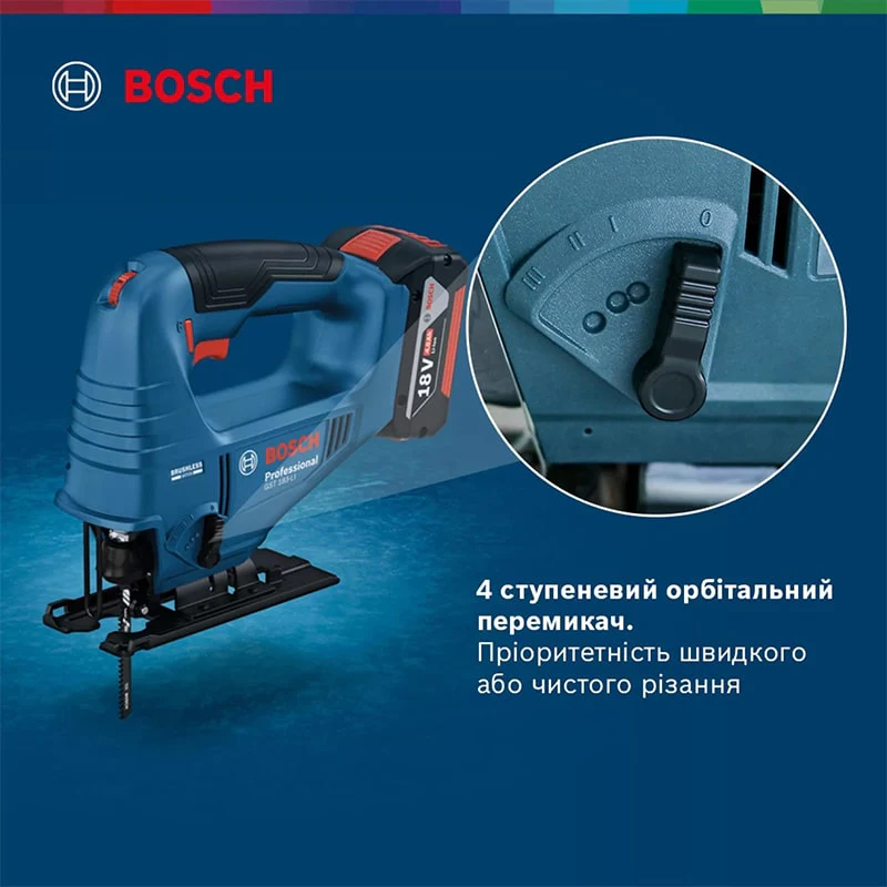 ბეწვა ხერხი(ლობზიკი) Bosch GST 183-Li (1x4,0ah+GAL 18V-20) - Image 4