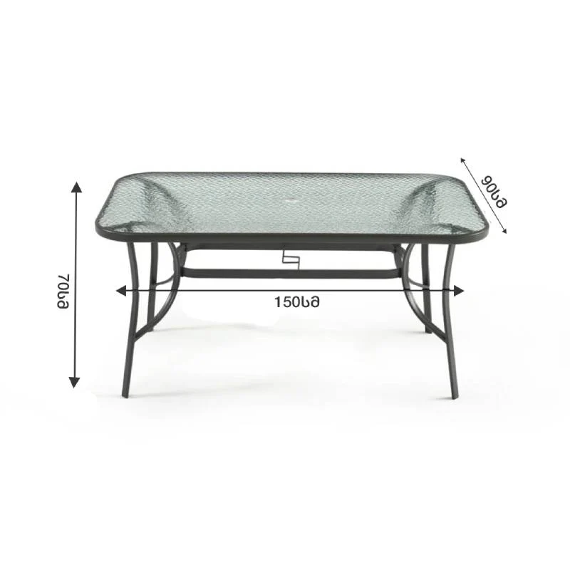 მართკუთხედი მაგიდა L OEM SC-094-150 (A3413) - Image 3