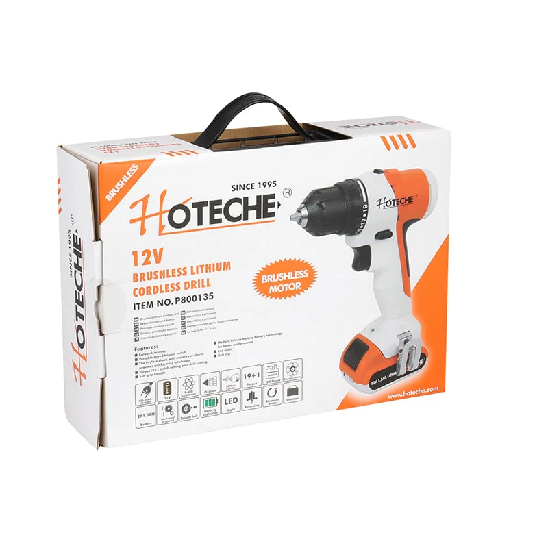 აკ. უნახშირო ბურღი 12V HOTECHE P800135 - Image 2