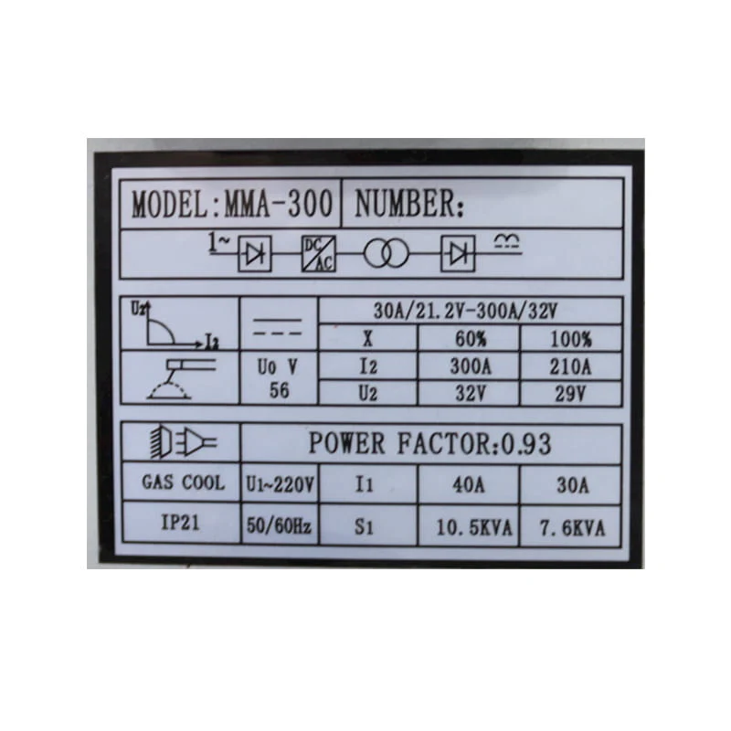 შედუღების აპარატი 220V/10.5KW LIDER LD-103030 - Image 3