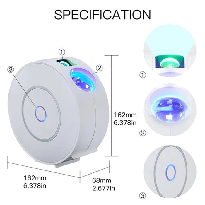ჭკვიანი პროექტორი MOES WIFI Star Projector WL-NX-SP-EN - Image 2