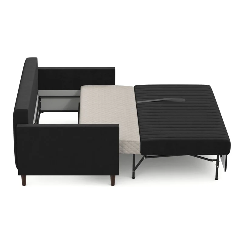 გასაშლელი დივანი Famagusta Black 220x105x90 სმ - Image 4