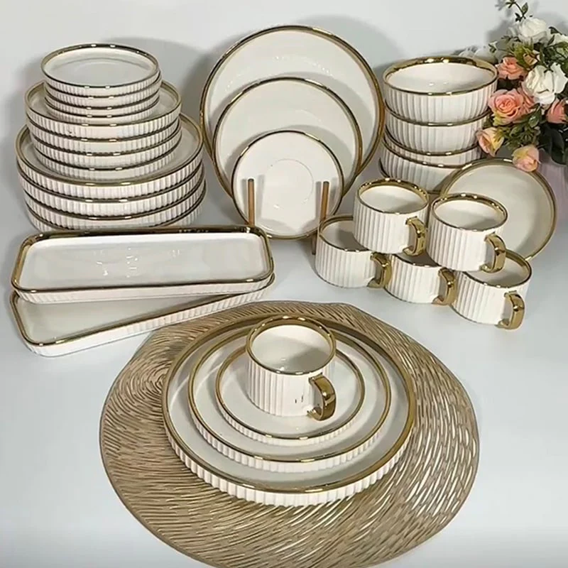 ჭურჭლის ნაკრები 6 პერსონაზე SLG Ceramics YTG32-1 White