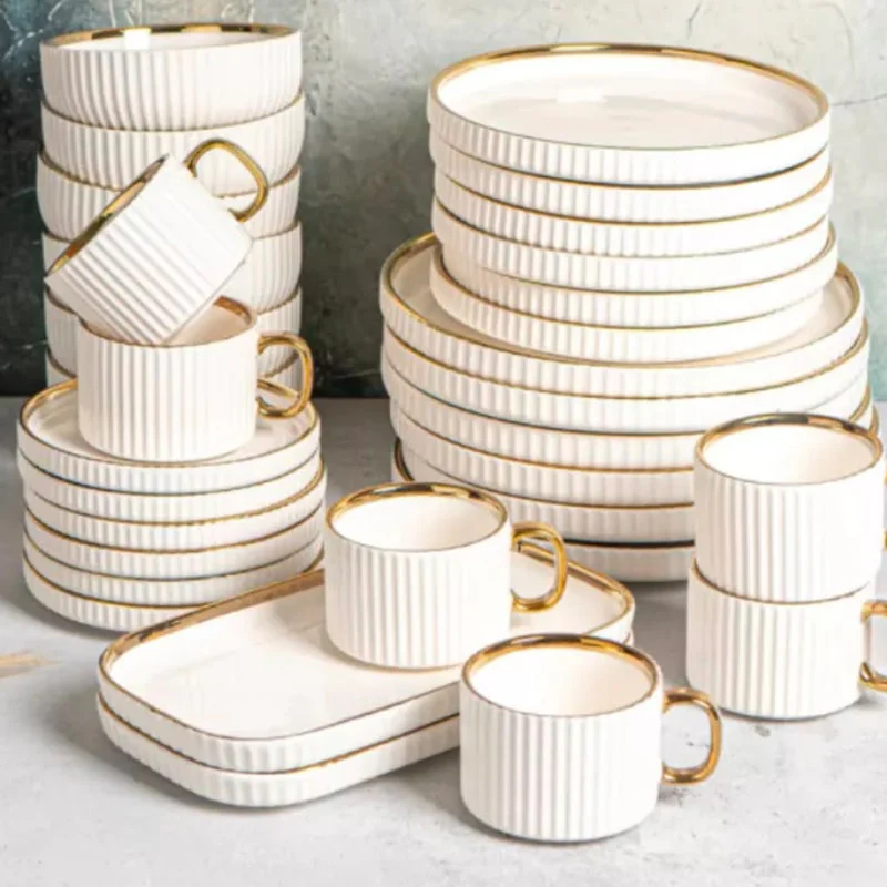 ჭურჭლის ნაკრები 6 პერსონაზე SLG Ceramics YTG32-1 White - Image 5