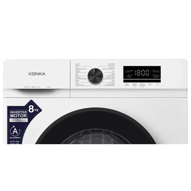 სარეცხი მანქანა 8კგ KONKA TCW454-L24W12-B 808W 08072 - Image 3